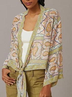 NWT Anthropologie Tie-Front Kimono